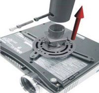 Newstar Soporte de techo Beamer (BEAMER-C100SILVER)